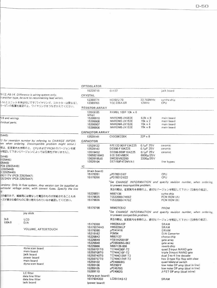 Roland d50 d-50 d 50 synthesizer complete service manual preview img 6