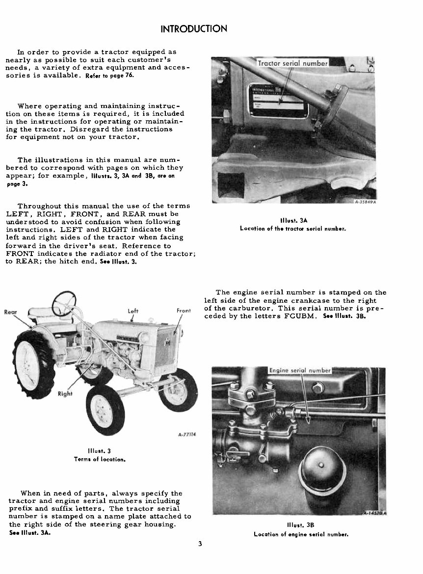 IH Farmall Cub Lo-Boy Tractor Service, Parts, Owners Manual -7- Manuals - IMPROVED - preview img 4