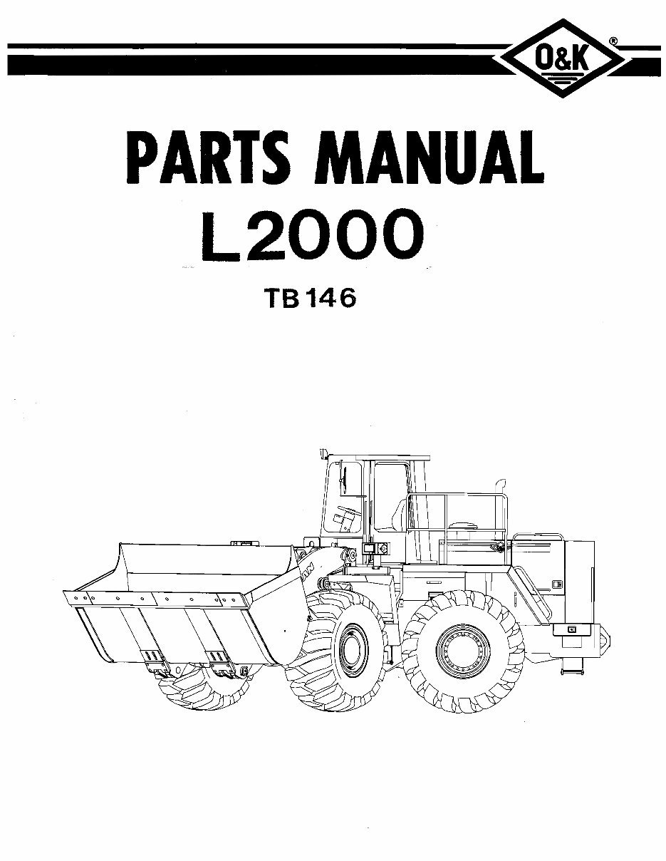TROJAN LOADERS L2000-TB146 Parts Manual preview img 1