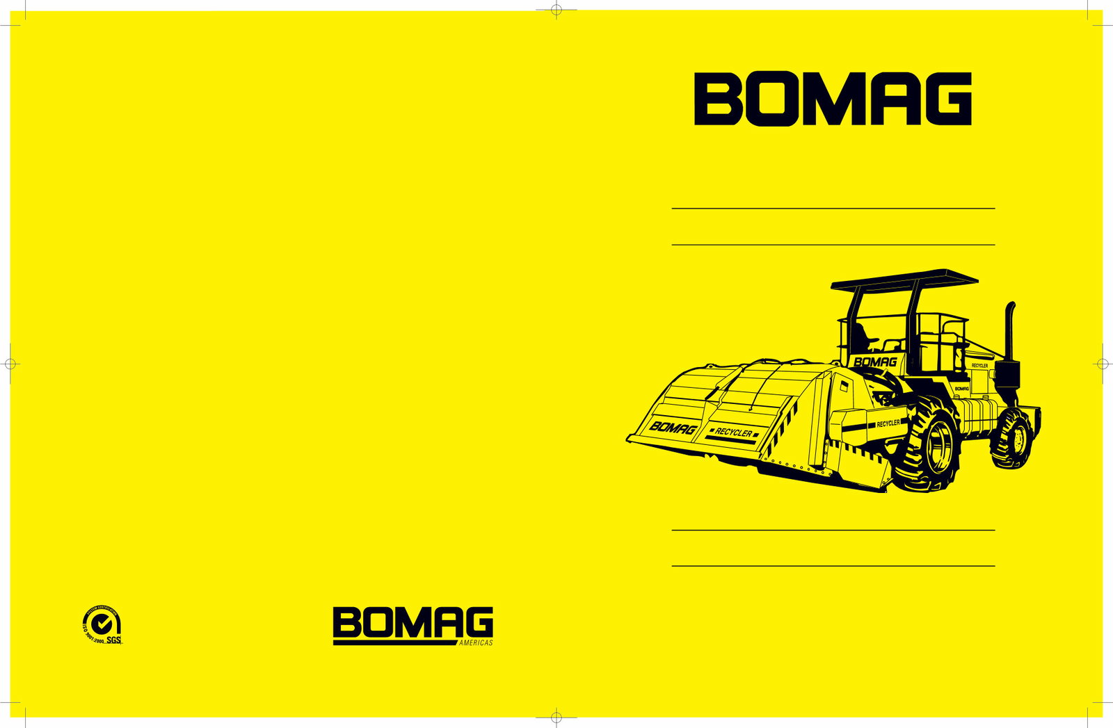 BOMAG MPH 454 RECYCLER & STABILIZER Operation & Maintenance Manual preview img 1