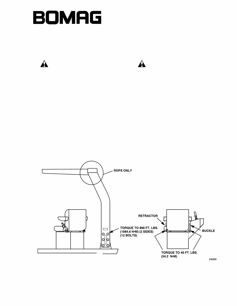 BOMAG MPH 454 RECYCLER & STABILIZER Operation & Maintenance Manual preview img 2