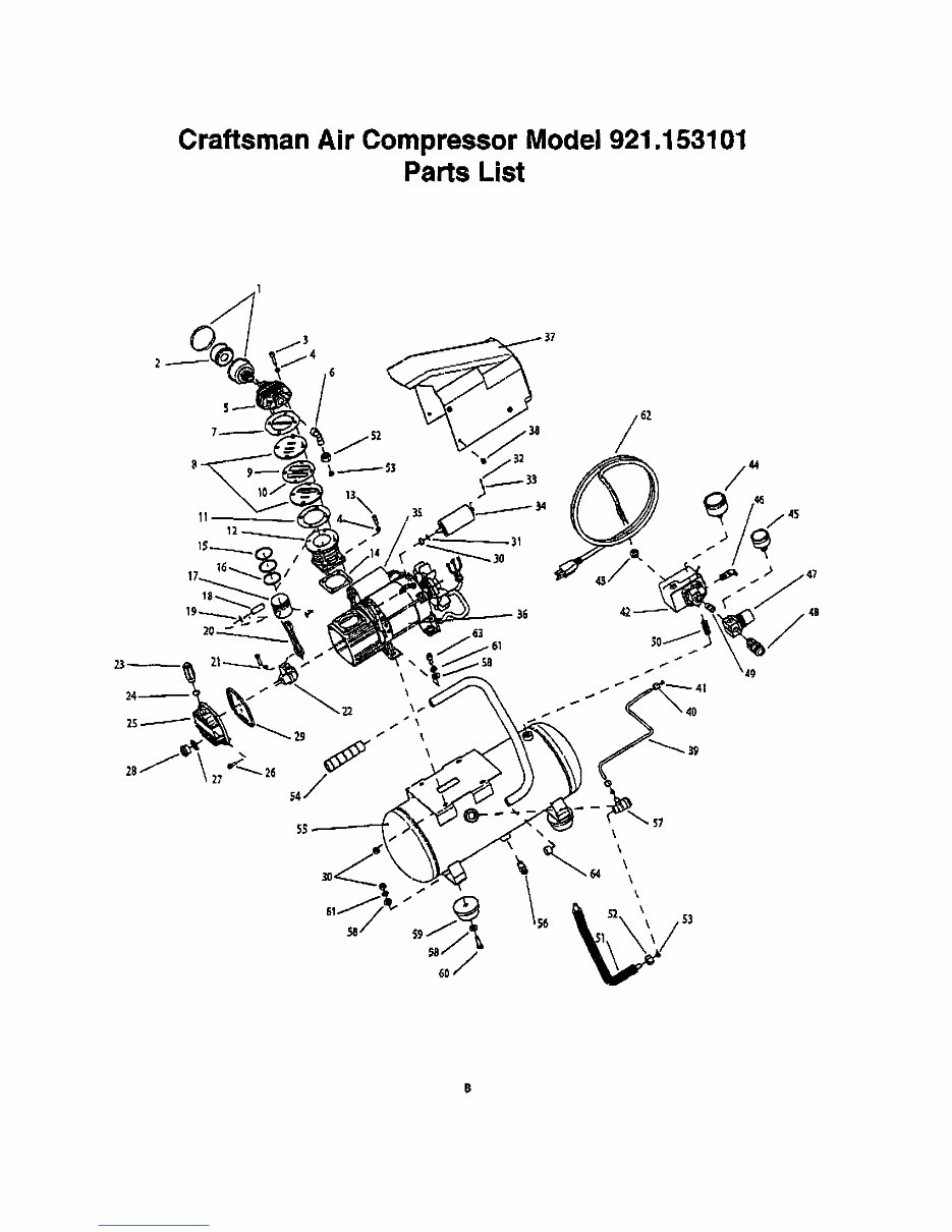 Craftsman 1HP 3-Gallon Oil Lubricated Air Compressor (Model 921.15310) Owners Manual preview img 10