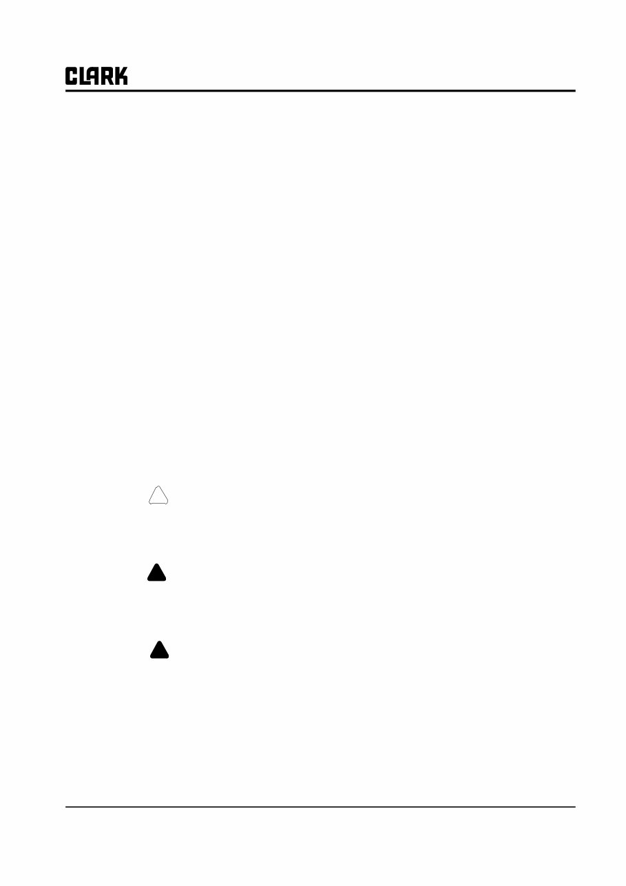 CLARK C40D, C45D, C50sD, C55sD, C40L, C45L, C50sL, C55sL Forklift Service Repair Manual - ! preview img 5
