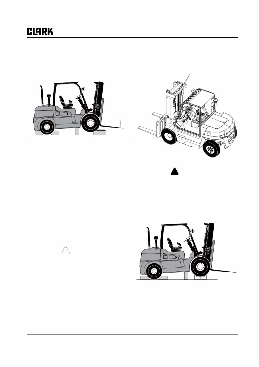 CLARK C40D, C45D, C50sD, C55sD, C40L, C45L, C50sL, C55sL Forklift Service Repair Manual - ! preview img 9
