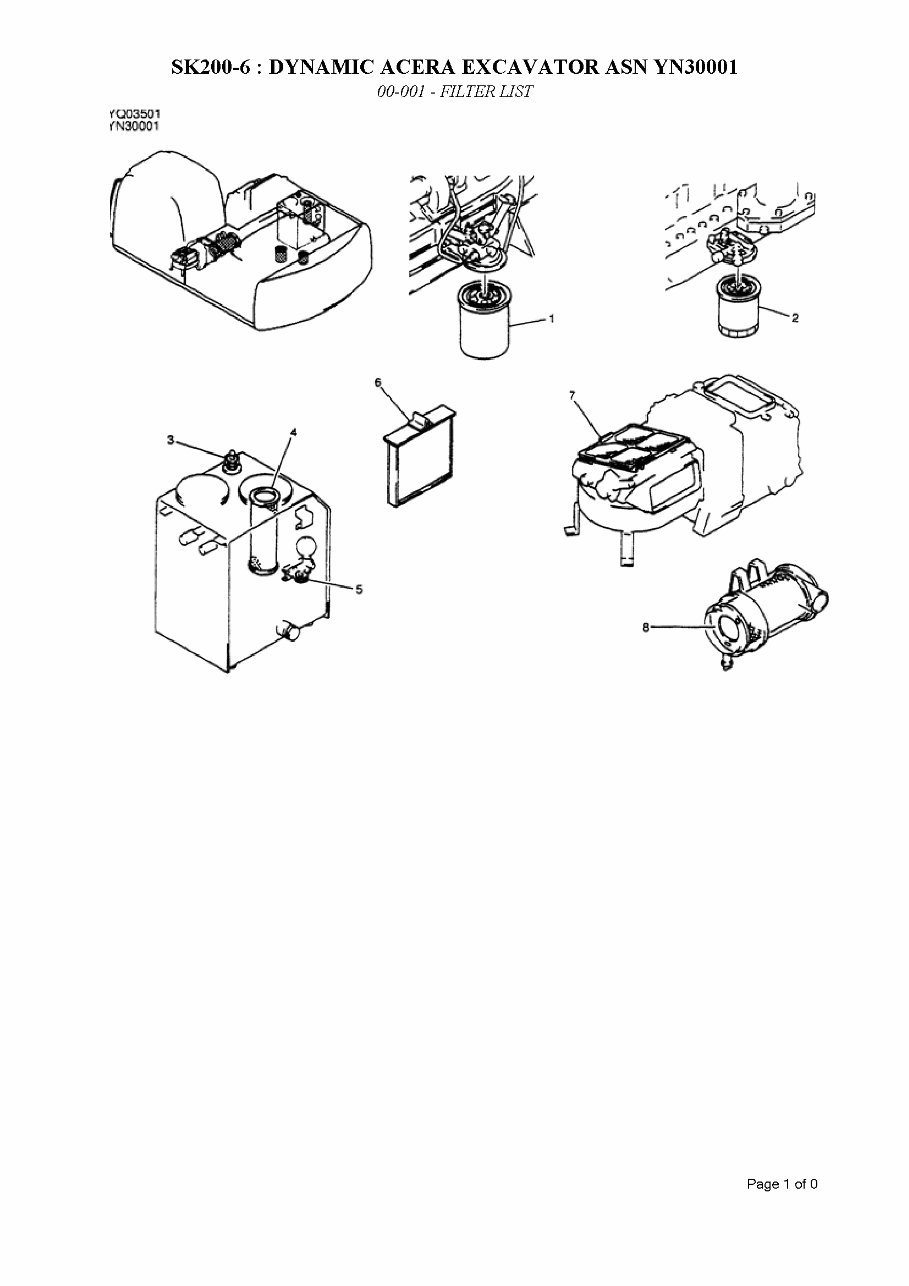 KOBELCO SK200-6 DINAMIC ACERA Excavator Parts Catalog Manual preview img 7