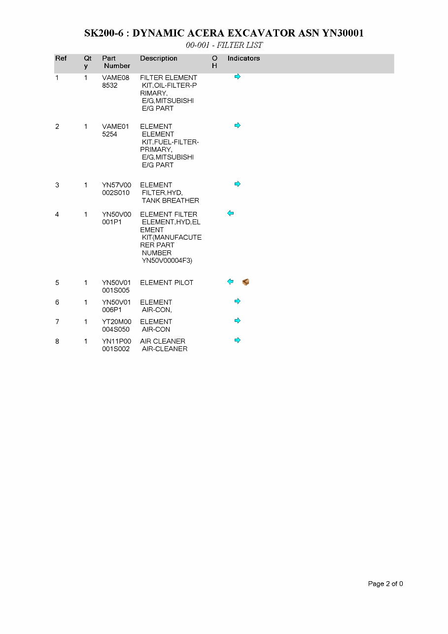 KOBELCO SK200-6 DINAMIC ACERA Excavator Parts Catalog Manual preview img 8