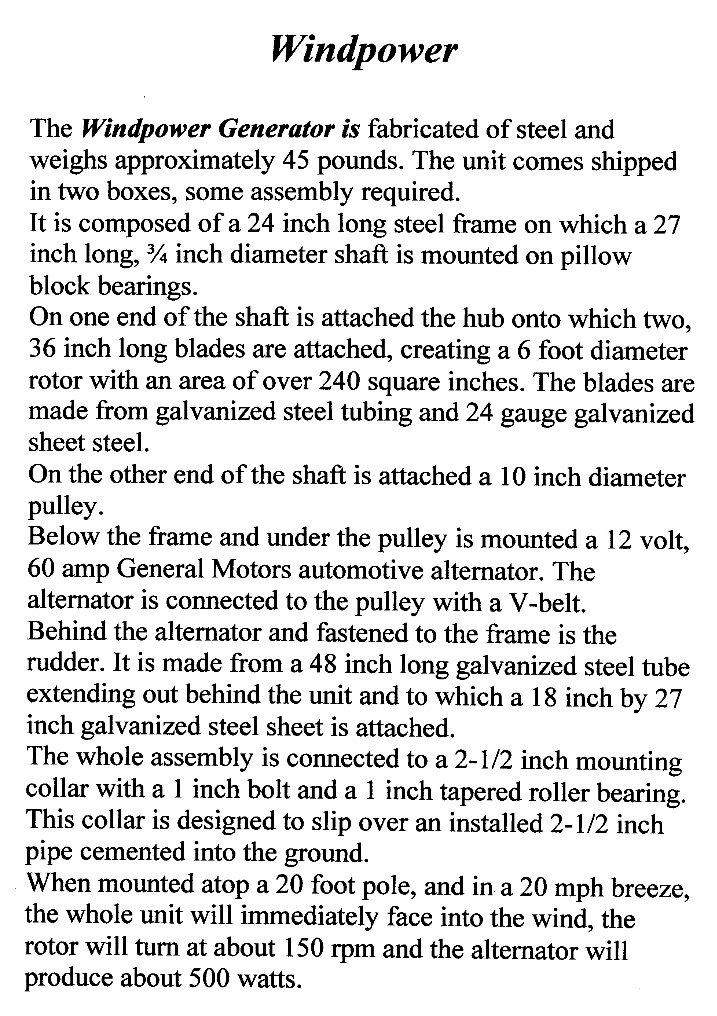 WINDMILL PLAN GUIDE - WINDMILL TURBINE Generator GUIDE preview img 3
