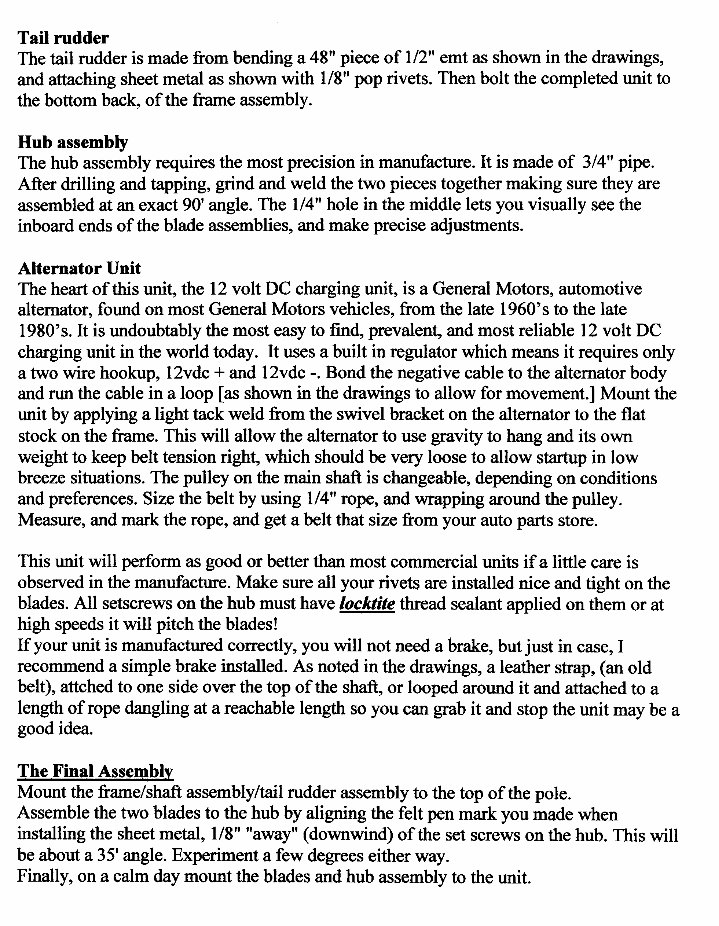WINDMILL PLAN GUIDE - WINDMILL TURBINE Generator GUIDE preview img 5