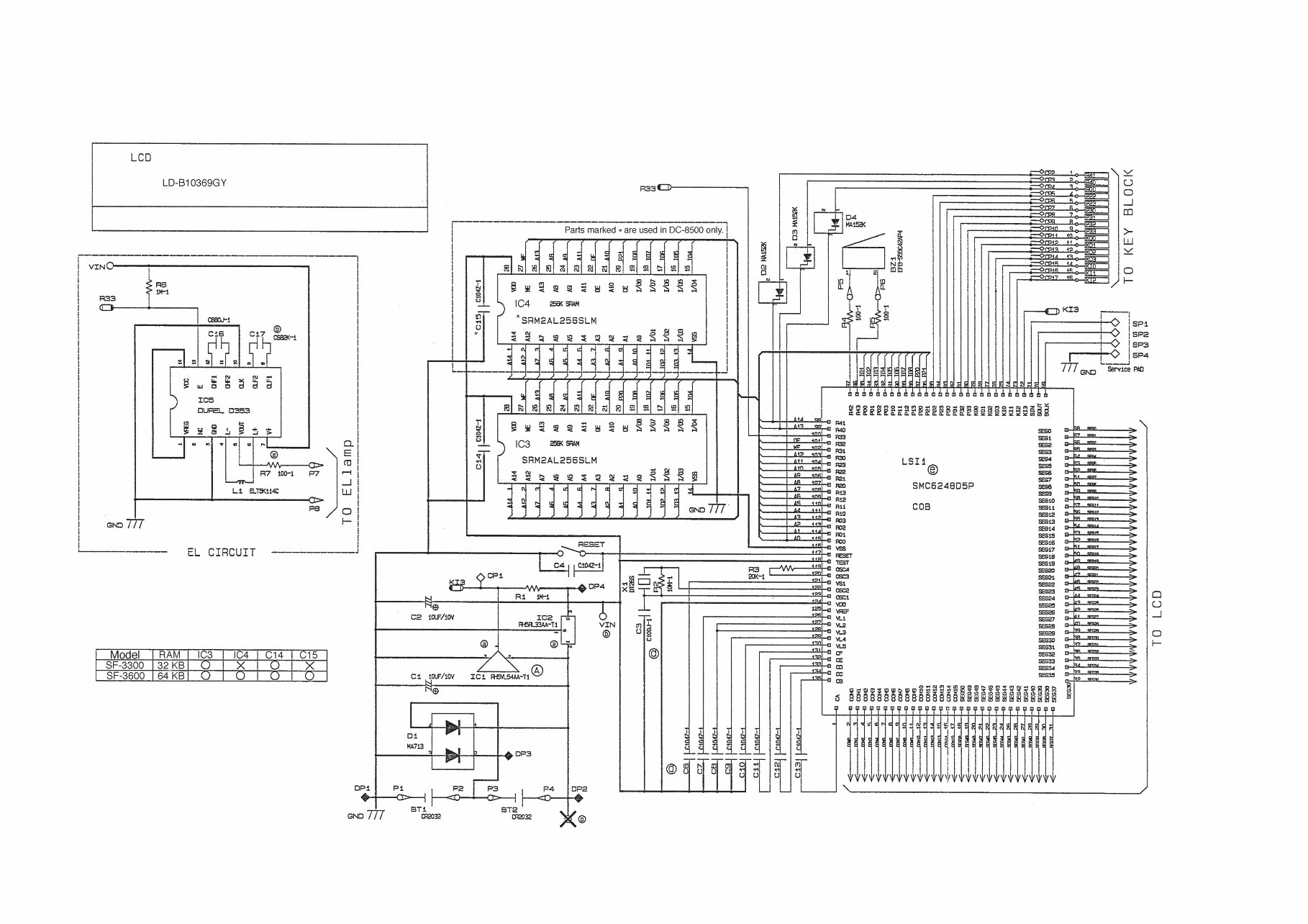 Repair Manual CASIO SF-3300/3600 DIARY 1998 preview img 7