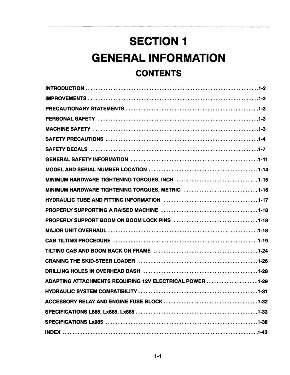 New Holland L865, LX865, LX885, LX985 Service Manual preview img 4