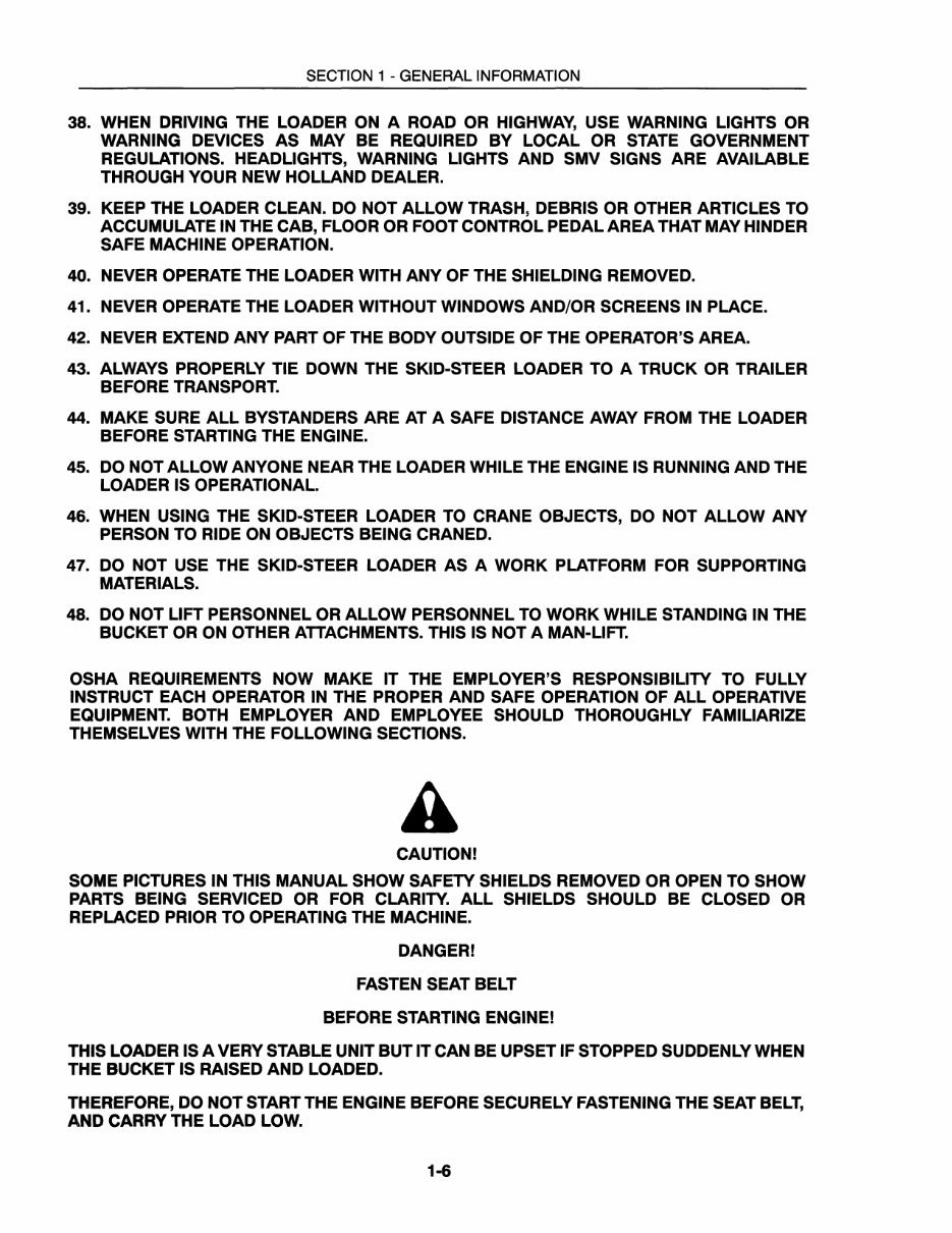 New Holland L865, LX865, LX885, LX985 Service Manual preview img 9