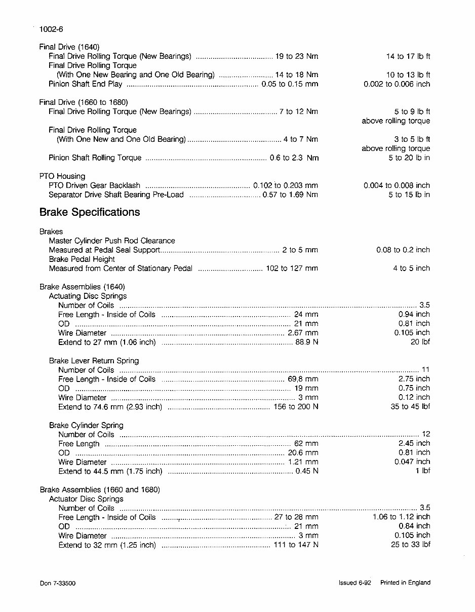 Case IH 1640, 1660, 1680 Service Manual preview img 10