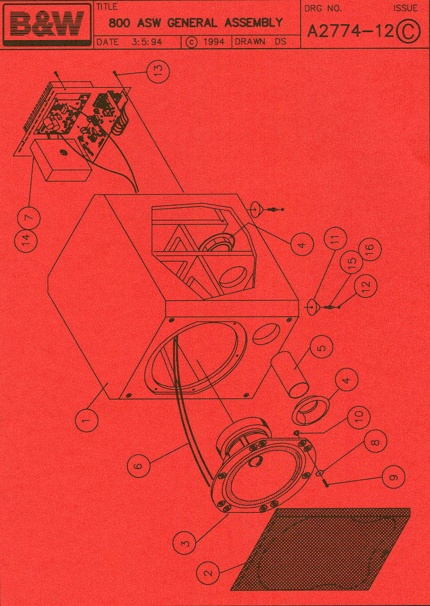 B&W ASW-800 Subwoofer Bowers & Wilkins , Service Manual preview img 2