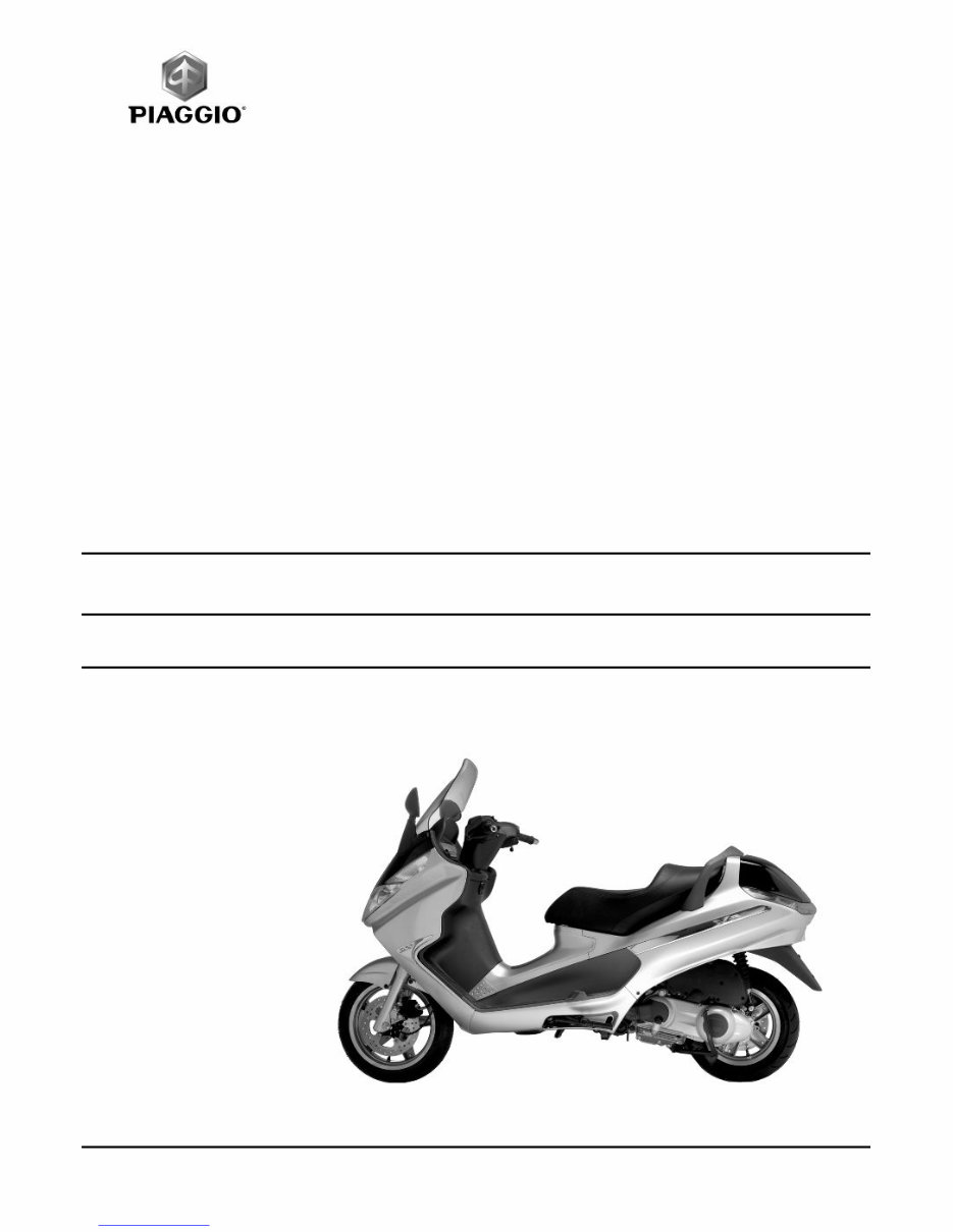 PIAGGIO X8 125 Service Manual X8 200 Workshop preview img 1