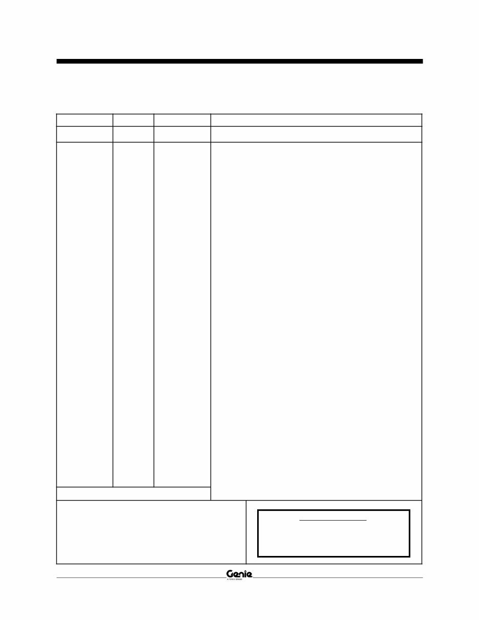 Genie Lifts S60&S65 Service Manual preview img 4