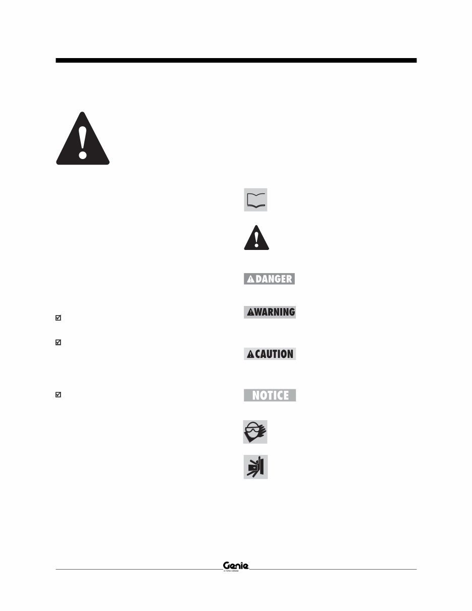 Genie Lifts S60&S65 Service Manual preview img 6