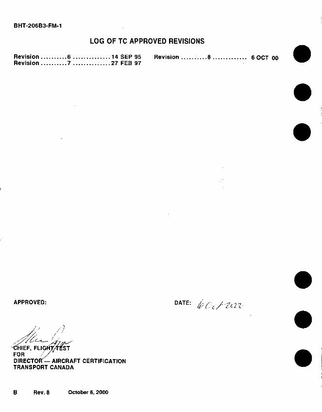 Bell Jet Ranger3 206 Rotorcraft Helicopter Flight Manual preview img 6