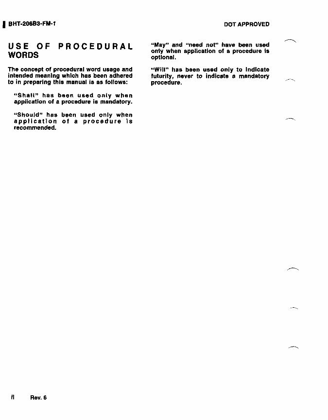 Bell Jet Ranger3 206 Rotorcraft Helicopter Flight Manual preview img 9