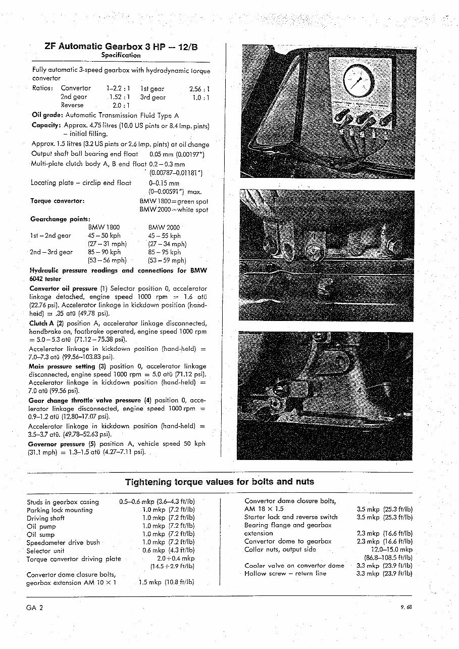 Automatic Gearbox Transmission ZF 3 HP-12 B Workshop Manual preview img 2