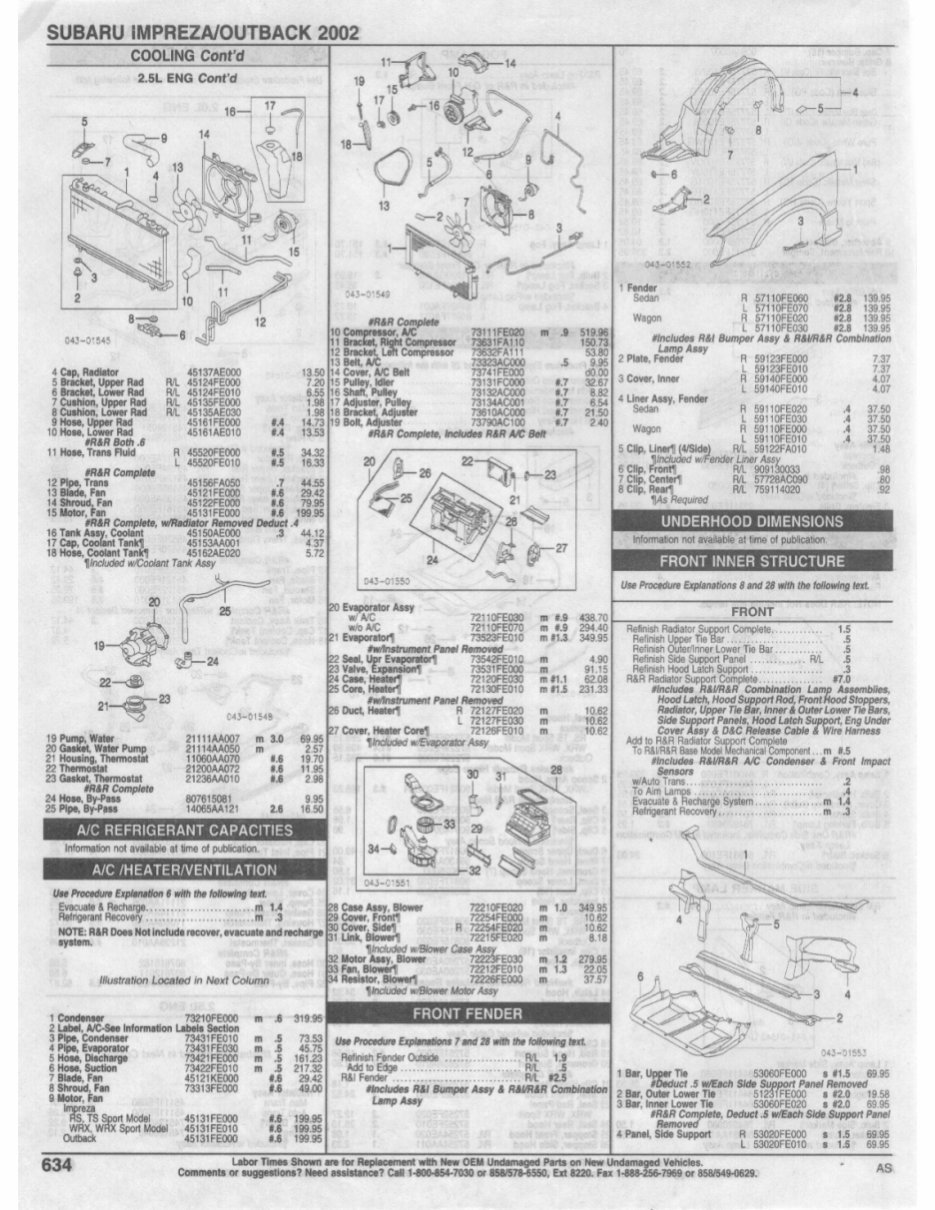 1993-2006 Subaru Impreza Parts List preview img 4