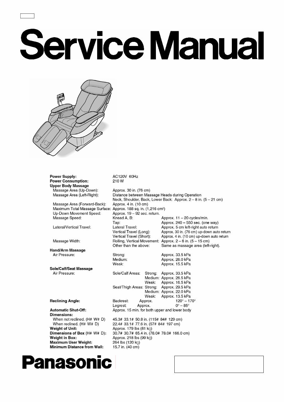 Panasonic EP3513 Service Manual & Repair Guide preview img 1