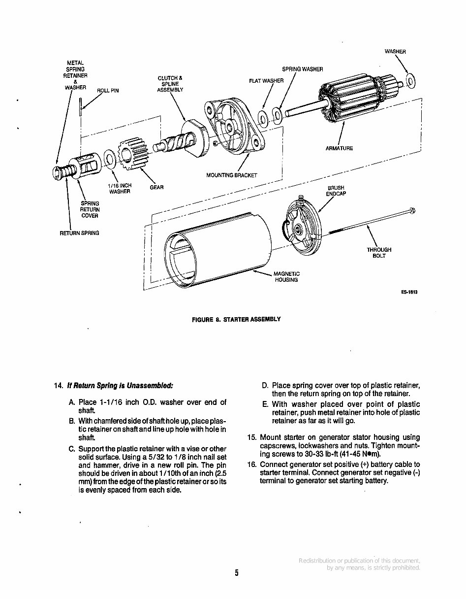 Onan NHE, NHEL Series Service Manual Cummins Onan Generator Repair Book 940-0502 preview img 7