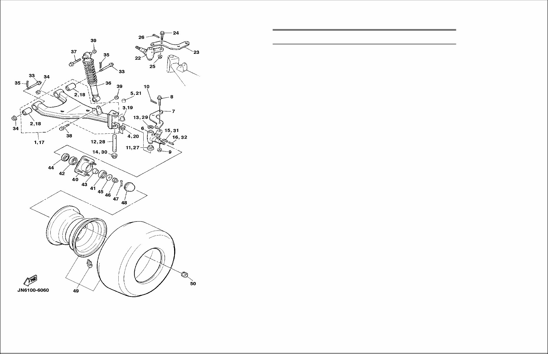 1996-2002 Yamaha G19EP(R,S,T,U,W,X) Golf Buggy Parts Manual preview img 7