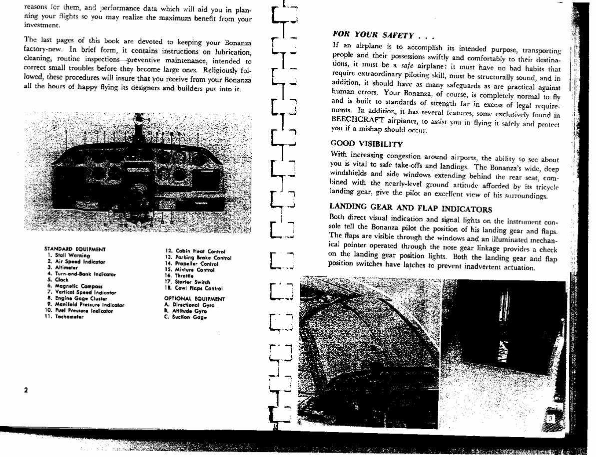 Beechcraft Bonanza J35 J-35 Owners Manual Handbook POH - preview img 7