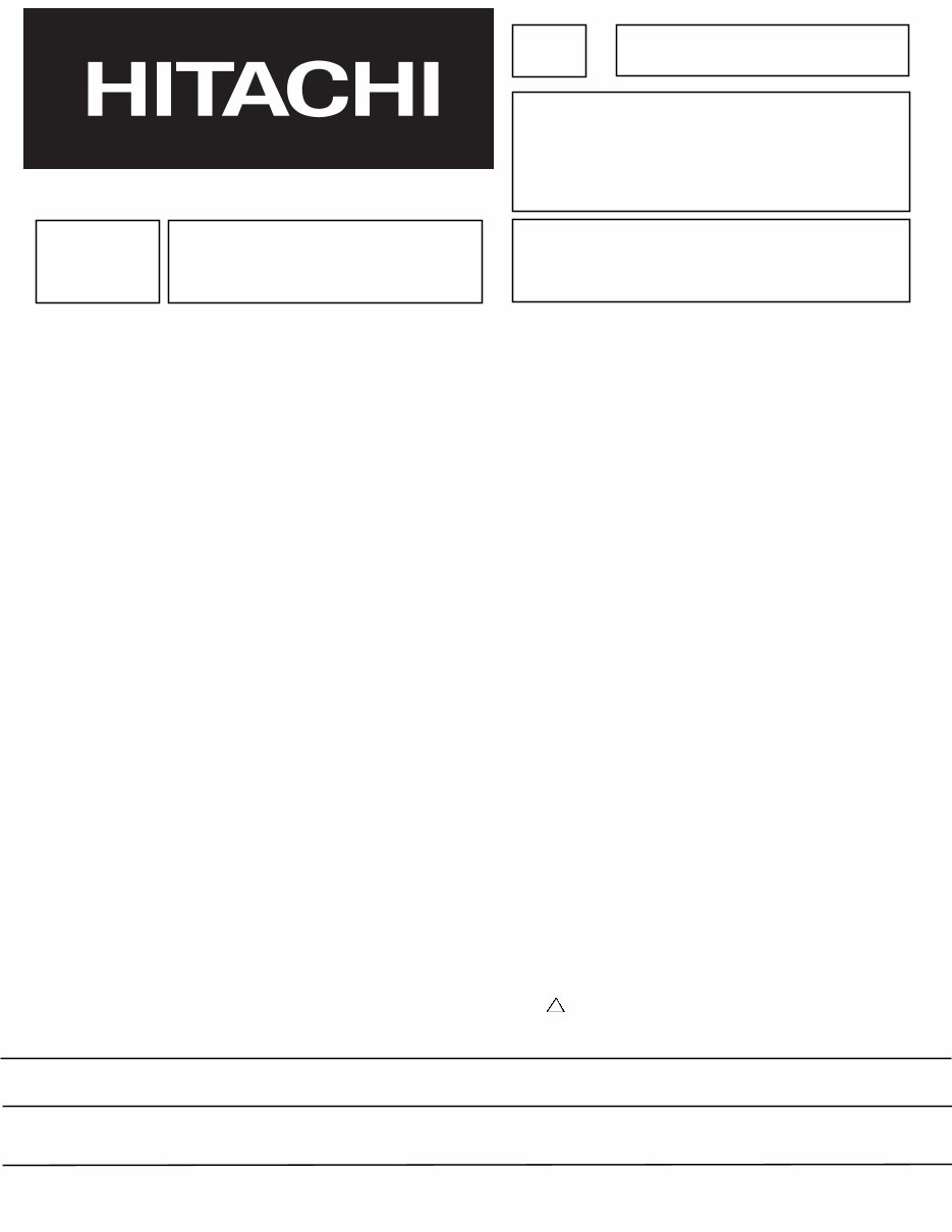 Service Manual HITACHI 53SBX10B PROJECTION Color Television preview img 1