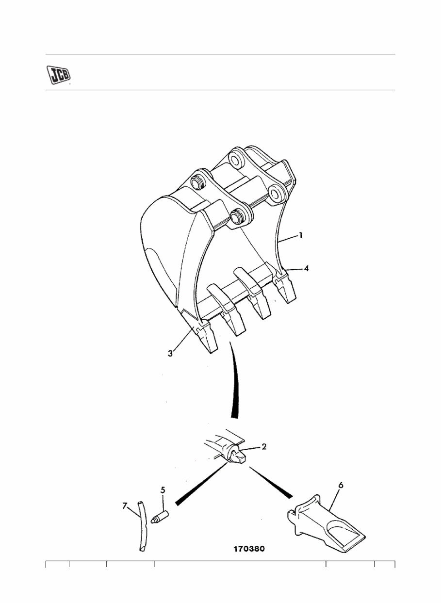 JCB JS210 Tracked Excavator Parts Catalogue Manual (SN: 00705001-00707999) preview img 3