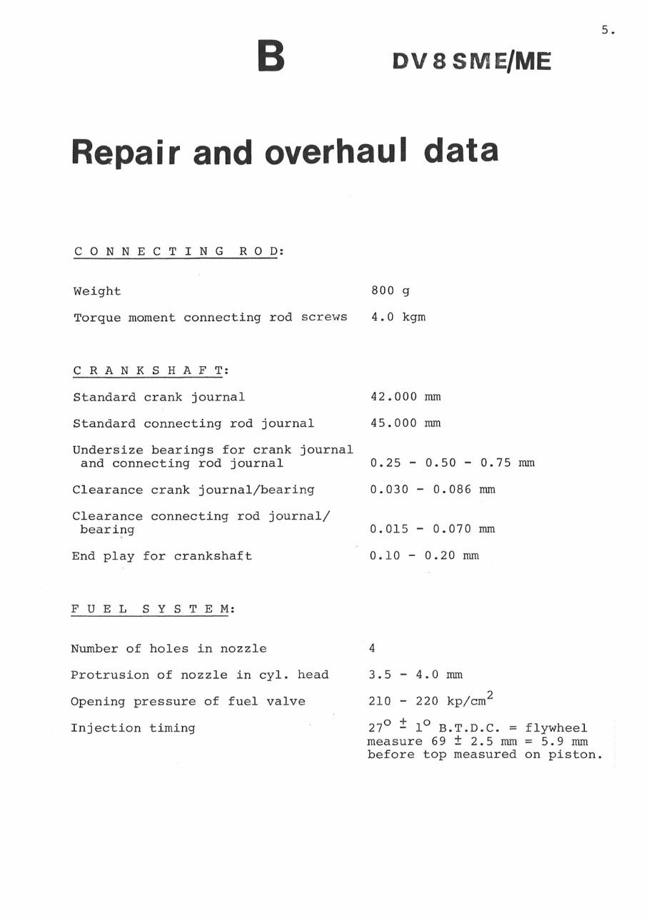 Bukh Diesel Engine Dv8 Sme / Me Workshop Manual preview img 5