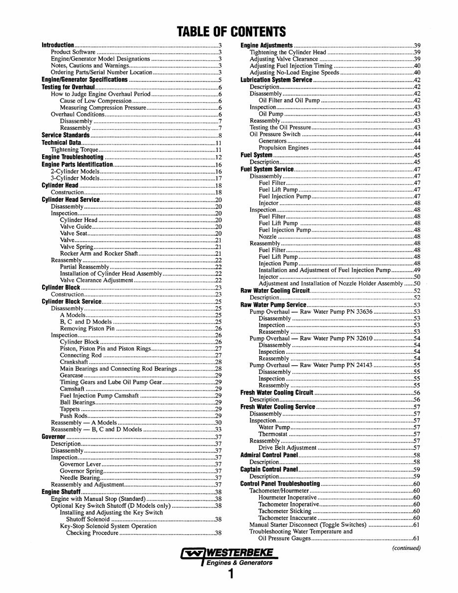WESTERBEKE 2-3 CYLINDER Marine Diesel EngineS GeneratorS*Fac preview img 7