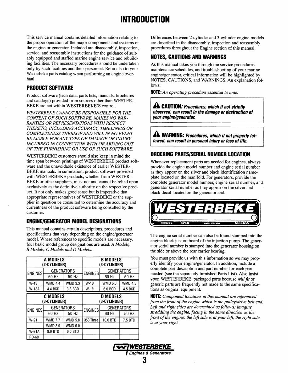 WESTERBEKE 2-3 CYLINDER Marine Diesel EngineS GeneratorS*Fac preview img 9
