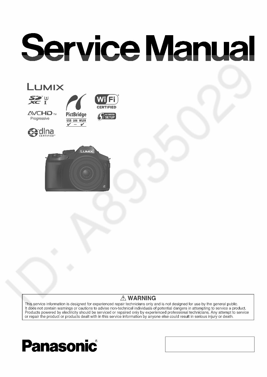 Panasonic Lumix DMC-FZ300 FZ330 Service Manual Repair Guide preview img 1