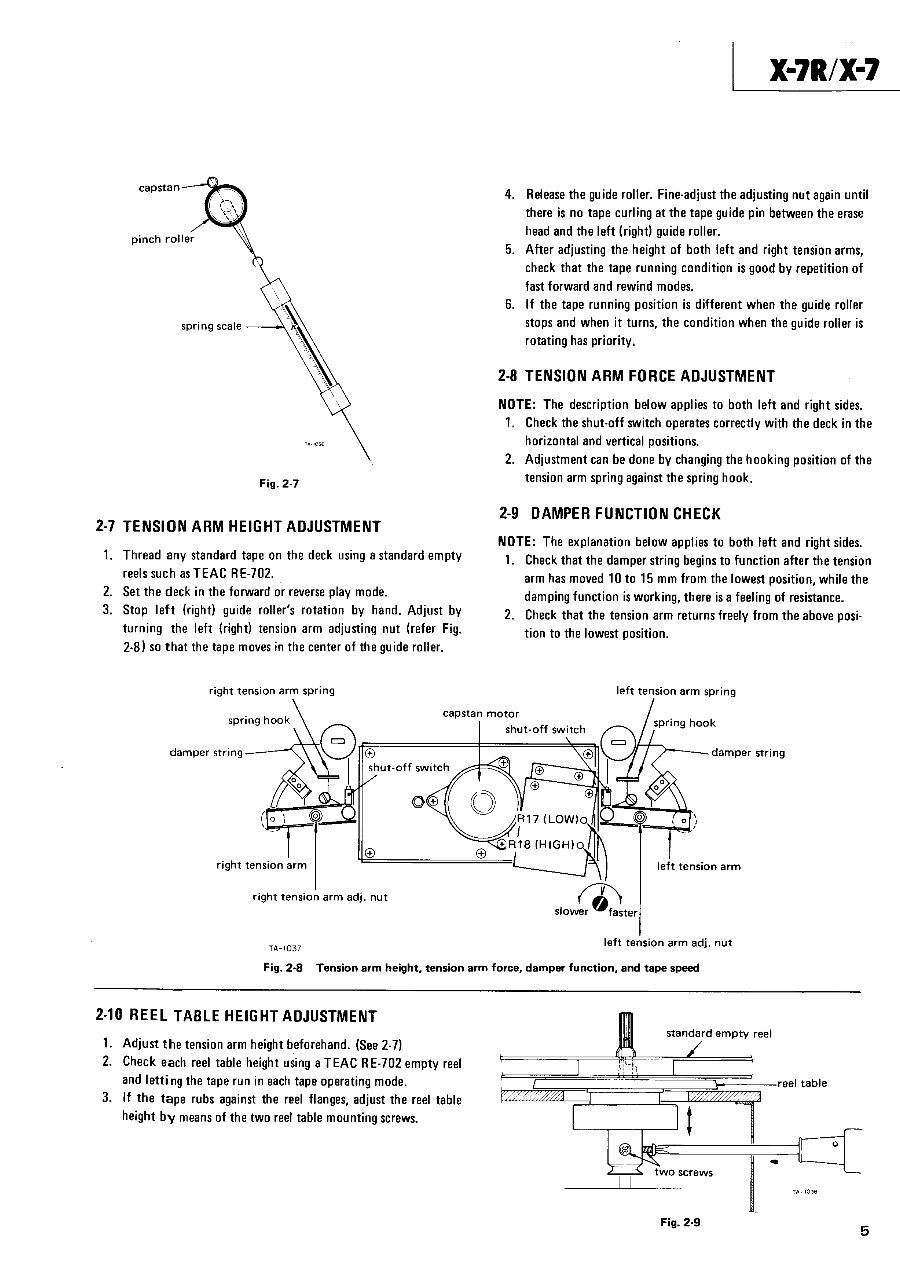 Teac X-10-R reel tape recorder Service Manual preview img 5