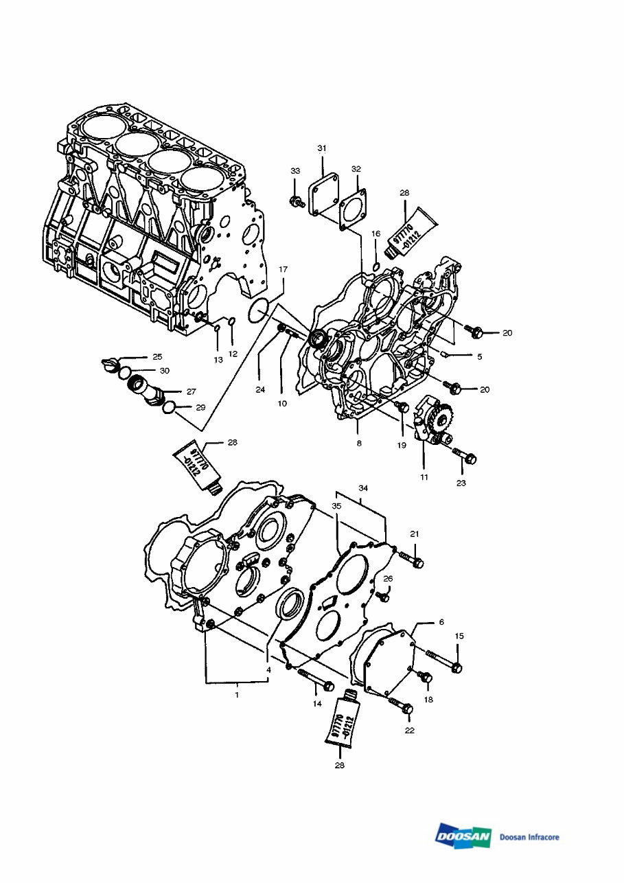 DAEWOO DOOSAN SOLAR 55W-V (55WV) wheeled excavator Service Parts Catalogue Manual preview img 3