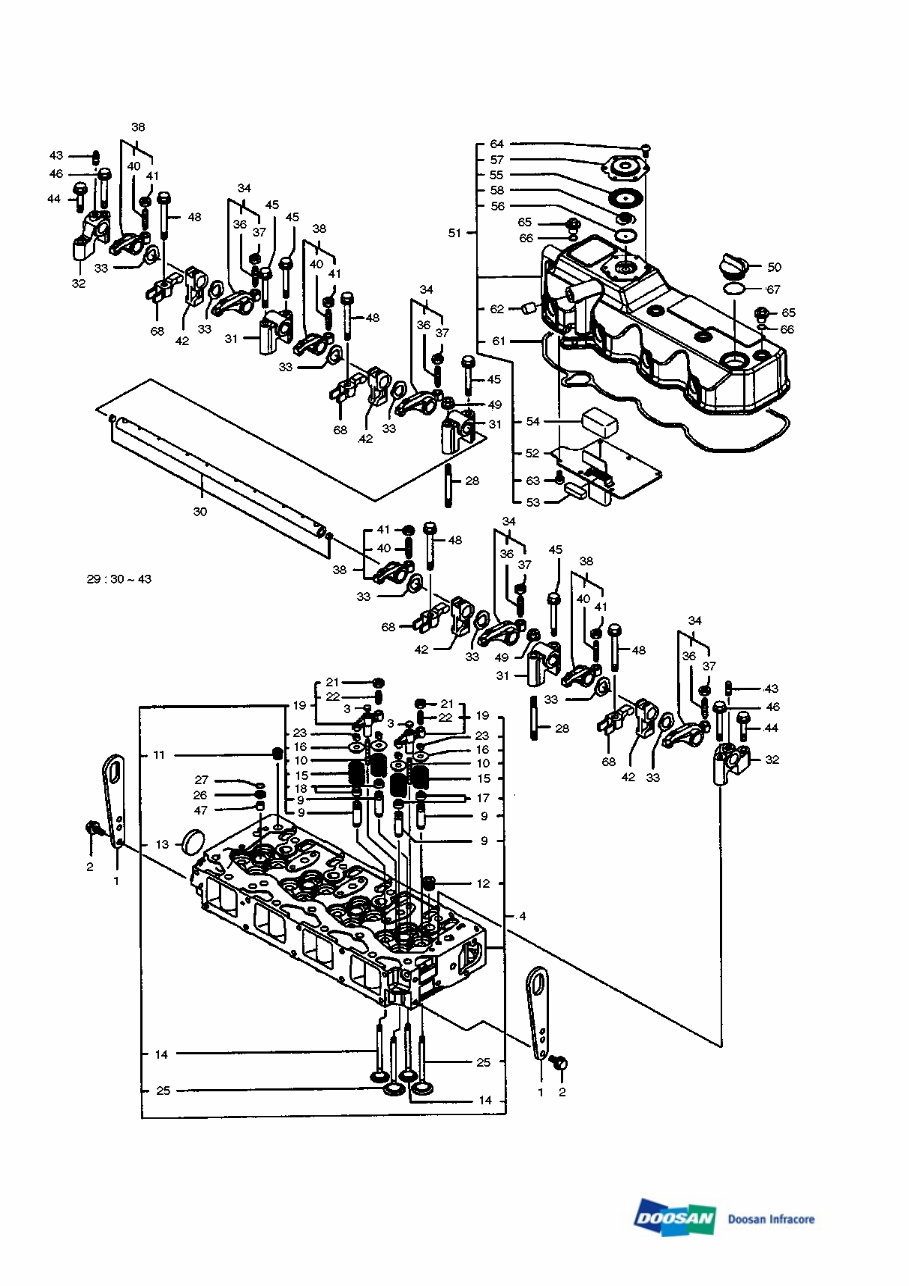DAEWOO DOOSAN SOLAR 55W-V (55WV) wheeled excavator Service Parts Catalogue Manual preview img 7