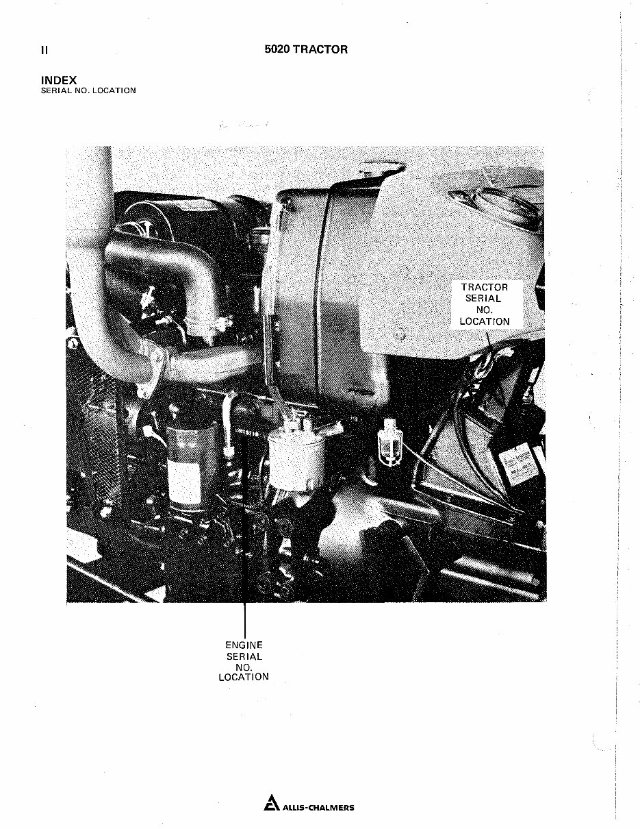 Allis Chalmers 5020 Tractor Illustrated Parts List Manual Catalog - preview img 4