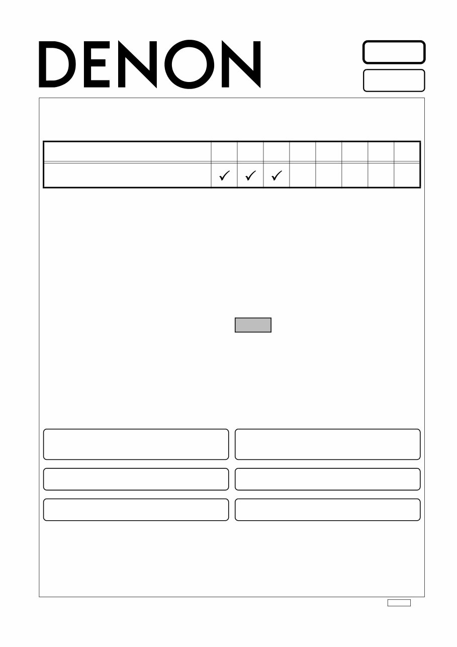 Denon DCD-CX3 Service Manual & Repair Guide preview img 1