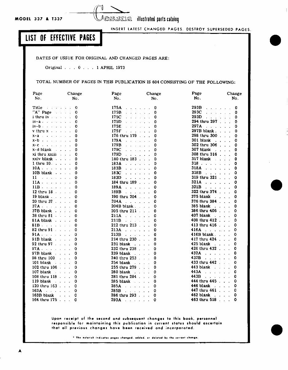 1970-1972 Cessna 337 IPC Parts Catalog preview img 3