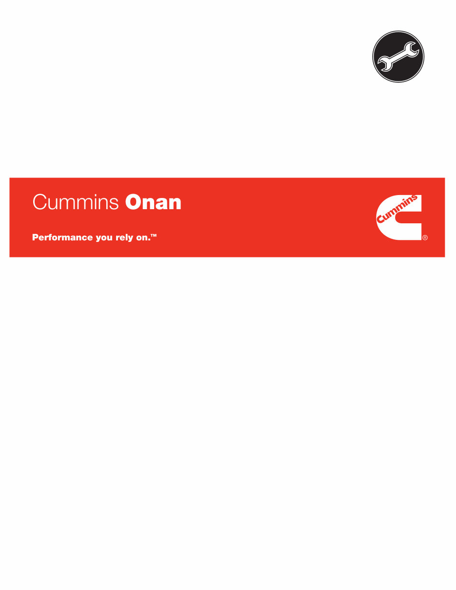 Cummins Onan EGMBB P2220c, EGMBG P2927, EGMBG P2927c, EGMBG P3027 60 Hz Portable Generator Set Service Repair Manual INSTANT DOW preview img 1