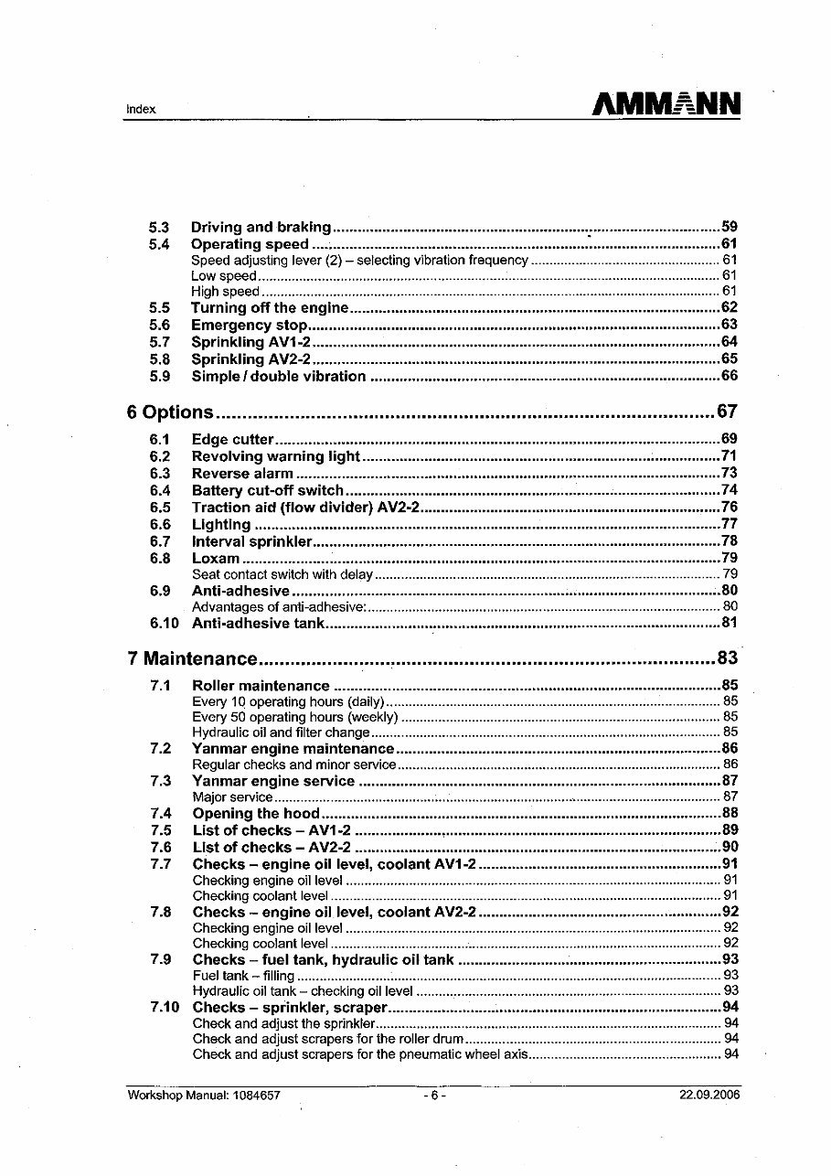 Ammann AV40-2K workshop service manual preview img 6