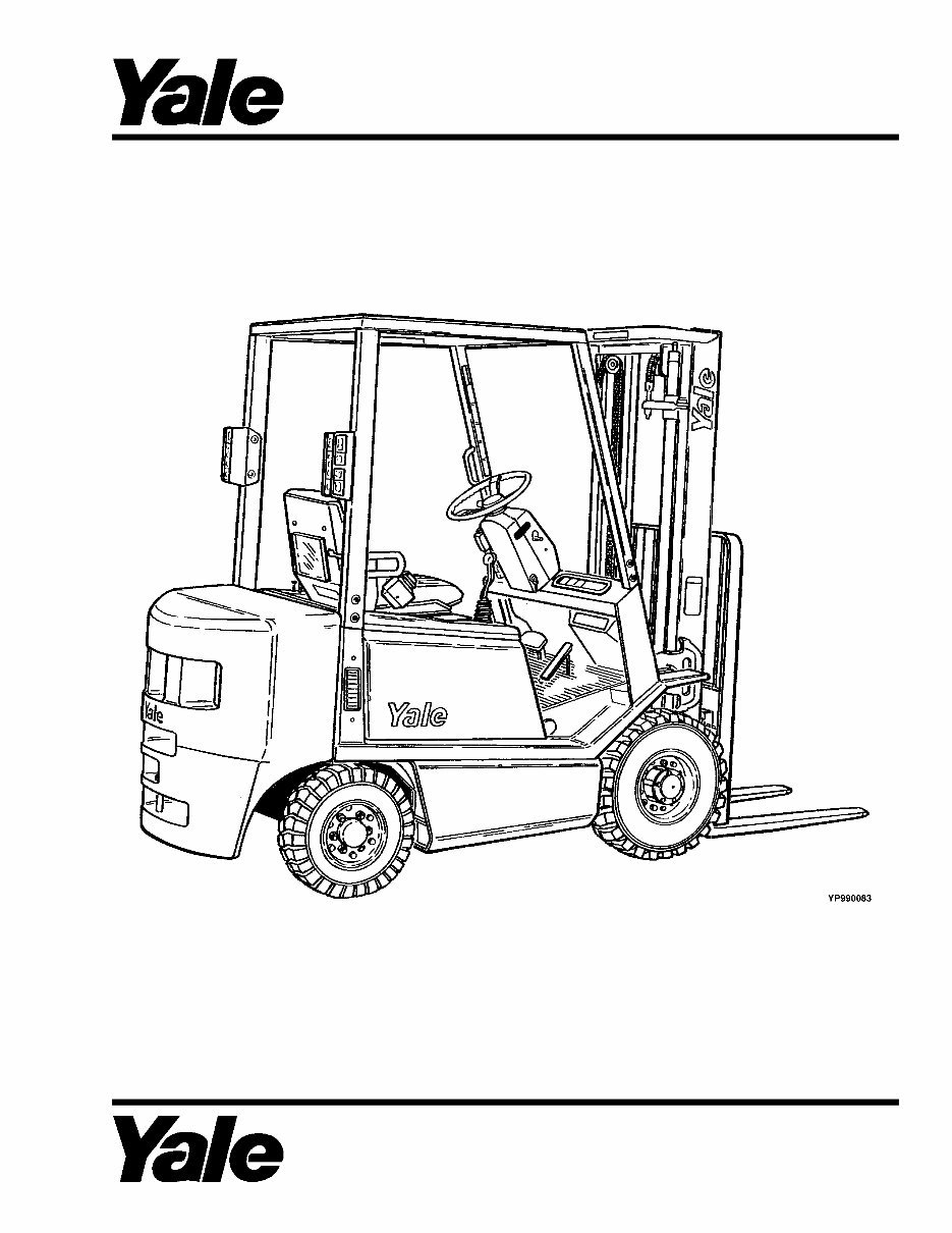 Yale (A875) GDP 040 RG, GDP 050 RG Forklift Parts Manual preview img 1