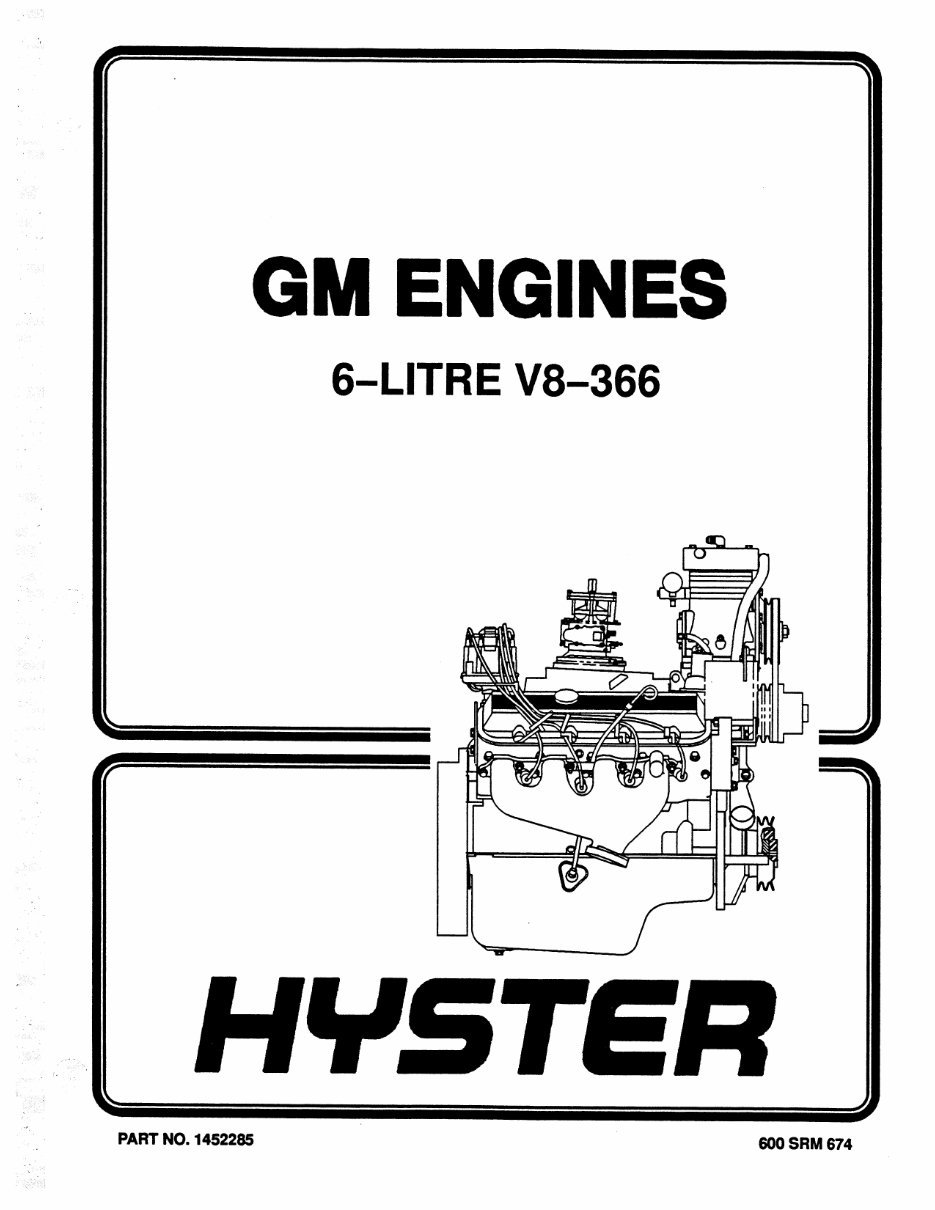 HYSTER Challenger C019 (H300XL, H360XL, H330XL-EC, H360XL-EC) Forklift Service Repair Manual + Parts Manual preview img 1