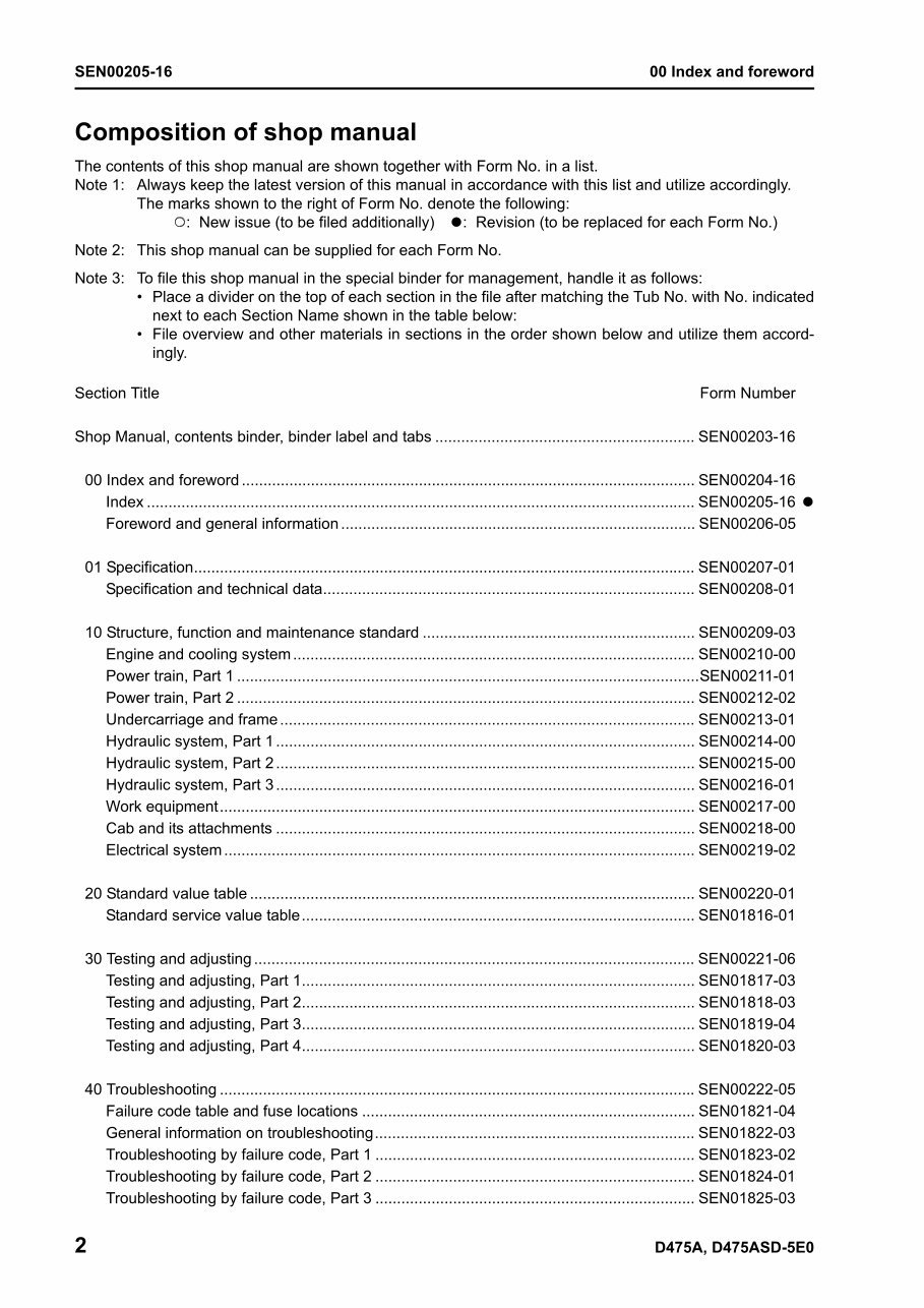 KOMATSU D475A-5E0, D475ASD-5E0 BULLDOZER Service Repair Manual + Field ASSEMBLY Instruction + Operation & Maintenance Manual DOW preview img 4