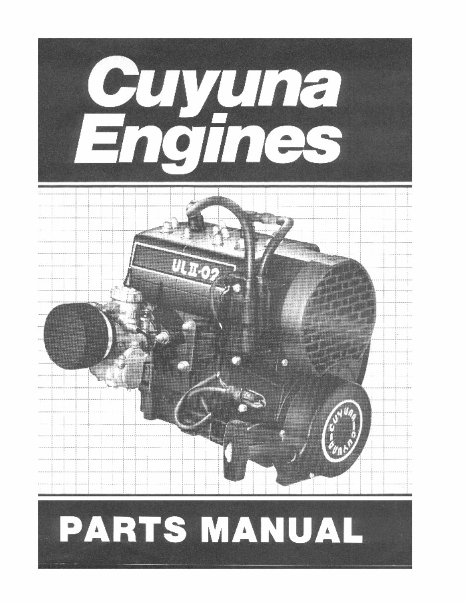 Cuyuna 2SI engine parts manual aircraft engines 430 UL2 preview img 1