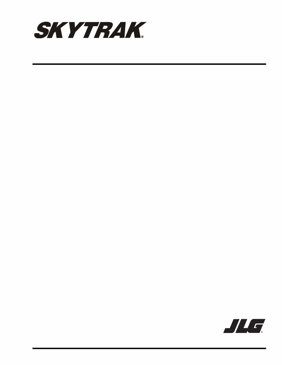 SKYTRAK TELEHandLER 6036 Parts Manual preview img 1