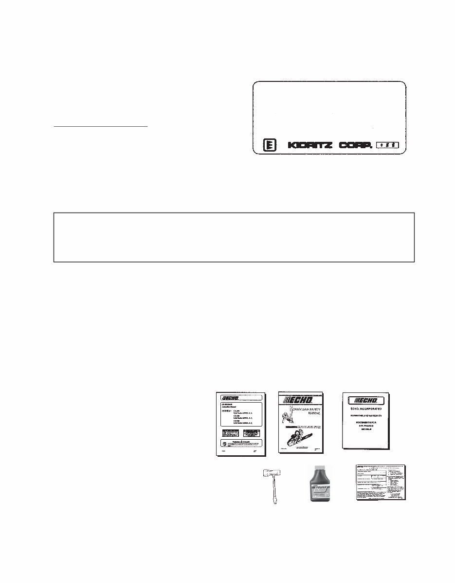 Echo Chainsaws CS300 340 345 Maintenance Manual preview img 5