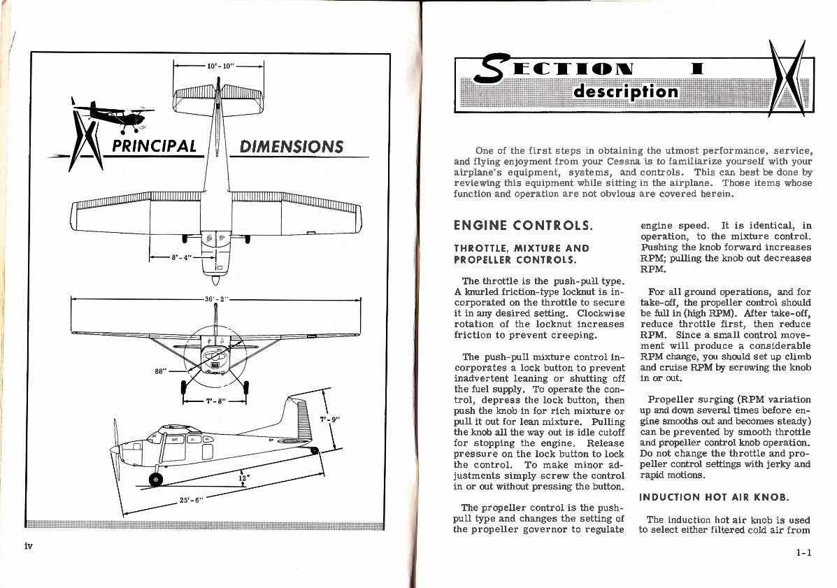 Cessna 185 Skywagon POH owners manual aircraft preview img 4