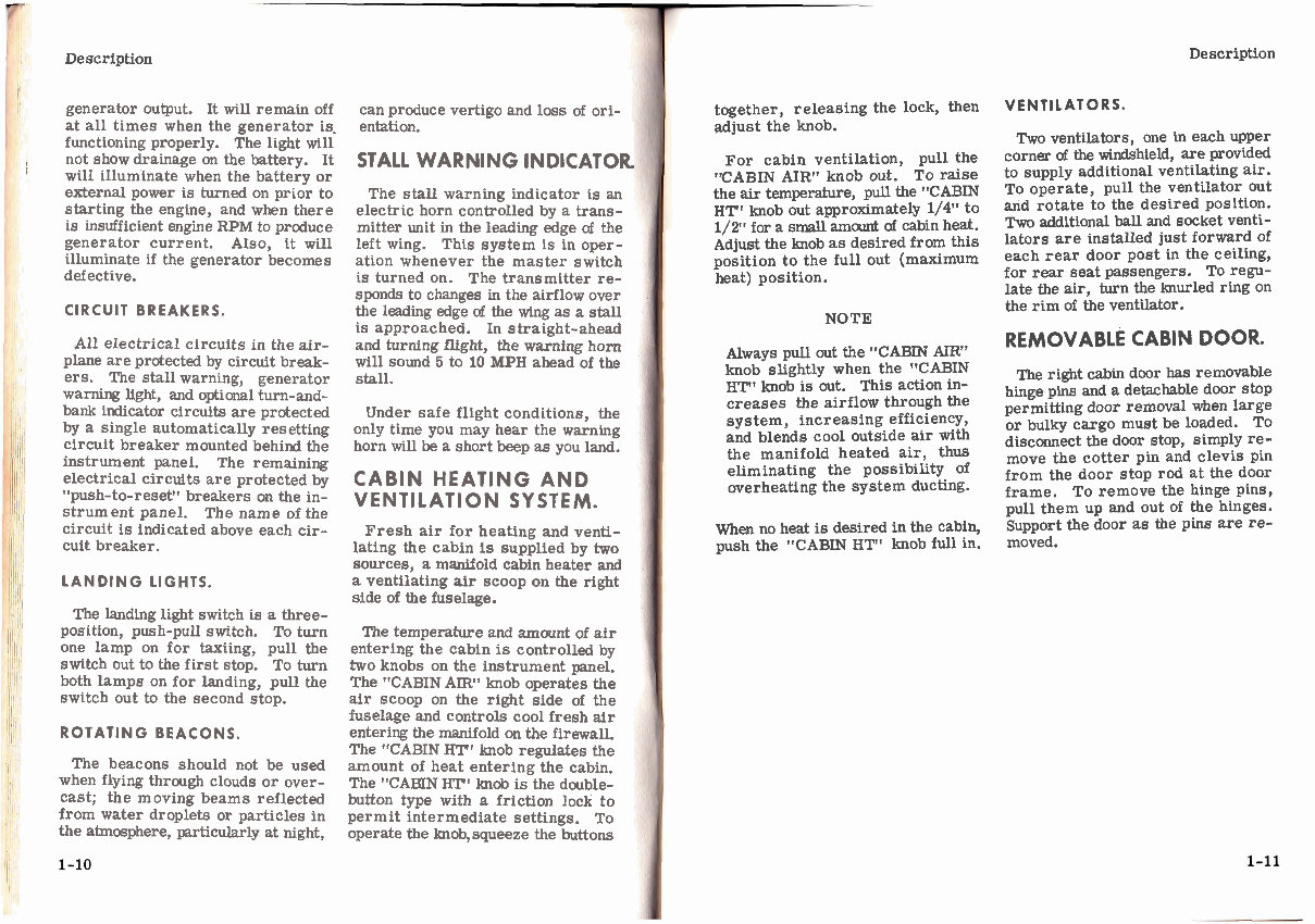 Cessna 185 Skywagon POH owners manual aircraft preview img 9